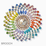 100371, LARGE CRYSTAL RHINESTONE PIN BROOCH