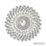 100371, LARGE CRYSTAL RHINESTONE PIN BROOCH