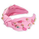 100400, ENAMEL WESTERN COWBOY HAT & BOOTS RHINESTONE KNOTTED HEADBAND