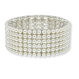 100445, PEARL STUDDED STRETCH BRACELET