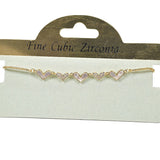 100461, HEART MOTHER OF PEARL DESIGNER INSPIRED ADJUSTABLE BRACELET