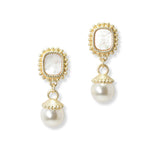 100465, MOTHER OF PEARL DESIGNER INSPIRED DANGLE EARRING