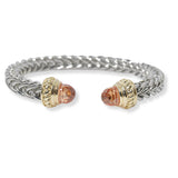 100487, DESIGNER INSPIRED CRYSTAL CABLE CUFF BRACELET