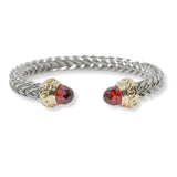 100487, DESIGNER INSPIRED CRYSTAL CABLE CUFF BRACELET