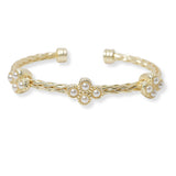 100492, DESIGNER INSPIRED CABLE CUFF BRACELET