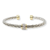 100497, DESIGNER INSPIRED CABLE CUFF BRACELET