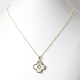 100506, CLOVER DESIGNER INSPIRED PENDANT NECKLACE
