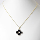 100506, CLOVER DESIGNER INSPIRED PENDANT NECKLACE
