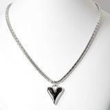100507, HEART CHARM DESIGNER INSPIRED PENDANT NECKLACE