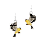 100533, EAGLE BIRD ENAMEL DANGLE EARRING