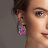 100544, WESTERN COWBOY HAT & BOOTS DANGLE EARRING