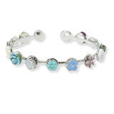100571, FLOWER DECORATION CUFF BRACELET