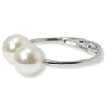 100572, CHUNKY PEARL OPEN BANGLE BRACELET