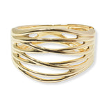 100575, CUTOUT METAL BANGLE BRACELET
