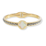 100629, CLOVER MOTHER OF PEARL DESIGNER INSPIRED BRACELET