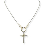 100638, CROSS DESIGNER INSPIRED NECKLACE