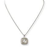 100639, GEOMETRIC CUBIC ZIRCONIA DESIGNER INSPIRED PENDANT NECKLACE