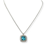 100639, GEOMETRIC CUBIC ZIRCONIA DESIGNER INSPIRED PENDANT NECKLACE