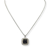 100639, GEOMETRIC CUBIC ZIRCONIA DESIGNER INSPIRED PENDANT NECKLACE