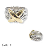 100667, SIZE 6, X ACCENT DESIGNER INSPIRED RING