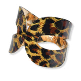 100737, GEOMETRIC CELLULOID ACETATE OPEN BANGLE BRACELET