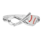 100744, BASEBALL "PROTECT THIS PLAYER" ENGRAVED STRETCH BRACELET