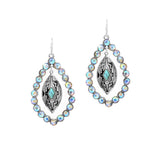100766, WESTERN RHINESTONE ACCENT DANGLE EARRING