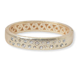 100783, CUBIC ZIRCONIA ACCENT DESIGNER INSPIRED BRACELET