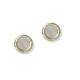 100788, MOTHER OF PEARL ROUND STUD EARRING