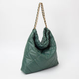 100800, SQUARE NYLON PADDED TOTE BAG