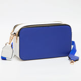 100803, 2 TONE PU LEATHER CAMERA BAG WITH ADJUSTABLE STRAP