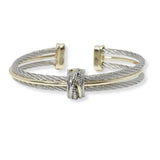 100886, KNOT ACCENT DESIGNER INSPIRED CUFF BRACELET