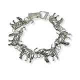 100904, FILIGREE ELEPHANT MAGNETIC CLOSURE BRACELET
