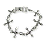 100907, CROSS MAGNETIC CLOSURE BRACELET