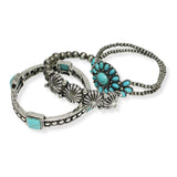 100914, WESTERN MULTI LAYERED STRETCH BRACELET