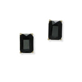 100915, RECTANGLE RHINESTONE STUD EARRING