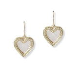 100930, HEART DESIGNER INSPIRED DANGLE EARRING