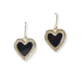 100930, HEART DESIGNER INSPIRED DANGLE EARRING