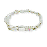 100938, MULTI LAYERED MIX BEADED STRETCH BRACELET