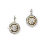 100960, ENAMEL HEART ACCENT DESIGNER INSPIRED EARRING