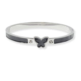 100990, BUTTERFLY ENAMEL STAINLESS STEEL BRACELET