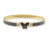 100990, BUTTERFLY ENAMEL STAINLESS STEEL BRACELET