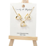 101016, HEART PEARL PENDANT NECKLACE