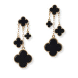 101036, MULTI CLOVER DROP DANGLE EARRING