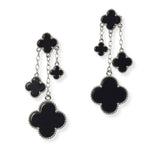 101036, MULTI CLOVER DROP DANGLE EARRING