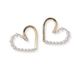 101038, PEARL ACCENT HEART EARRING