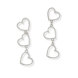 101039, CUTOUT HEART DROP DANGLE EARRING