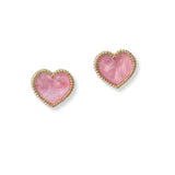101041, HEART STUD EARRING