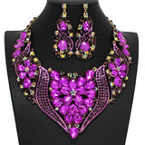101101, EVENING RHINESTONE NECKLACE SET