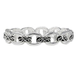 101111, FILIGREE ACCENT CHAIN METAL STRETCH BRACELET